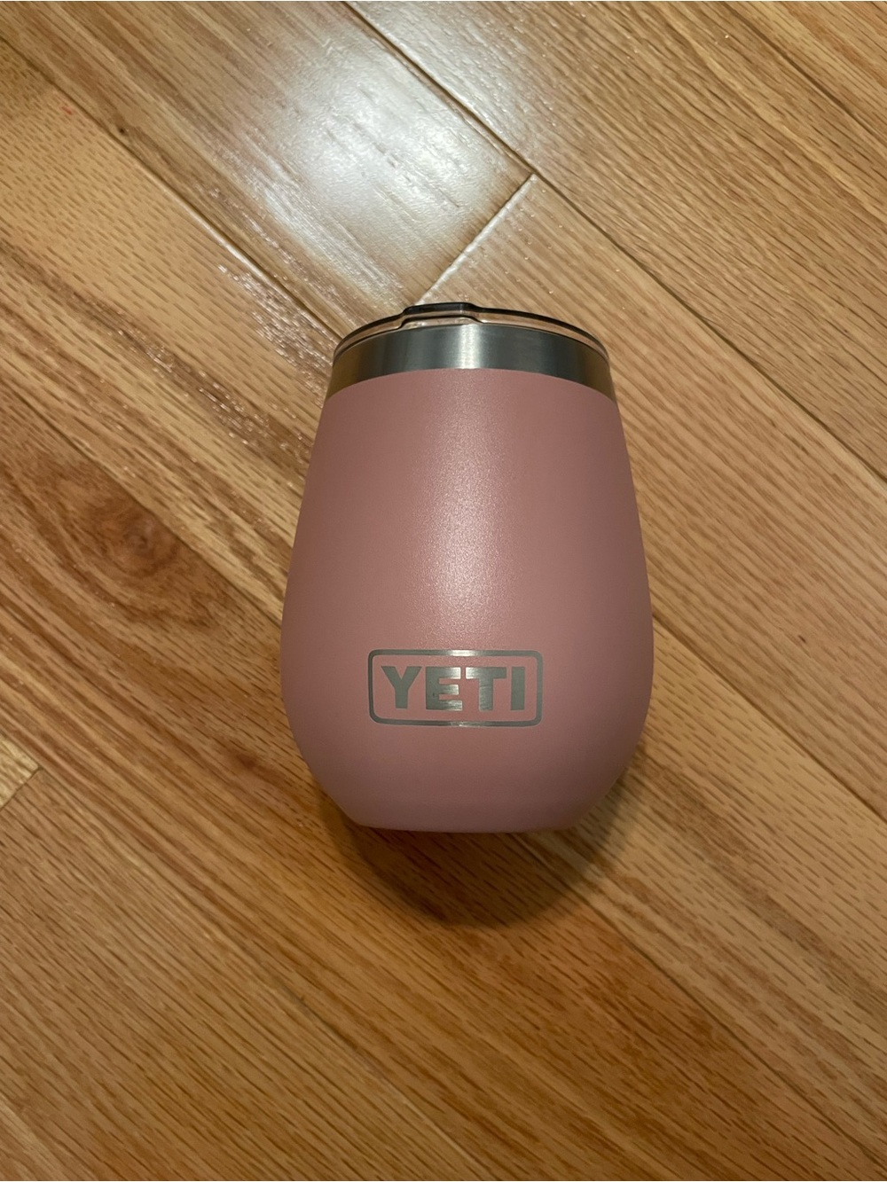 Yeti Rose Pink Stainless Steel Tumbler with Lid Christina Monogram